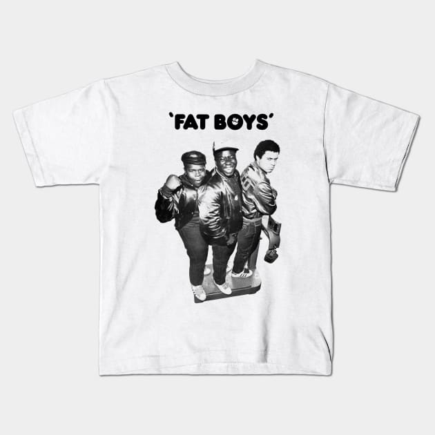 Fat Boys (Vintage Black & White) Kids T-Shirt by Scum & Villainy